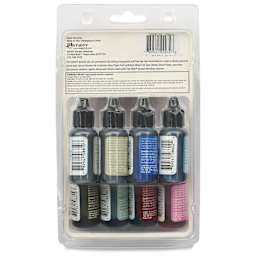Ranger Tim Holtz Alcohol Ink - Spectrum Urban, Set of 8, 05 oz, back of the packaging