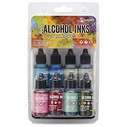 Ranger Tim Holtz Alcohol Ink - Spectrum Urban, Set of 8, 05 oz, front of the packaging