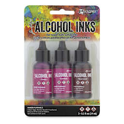 Ranger Tim Holtz Alcohol Ink - Pink/Red, Set of 3 front of package