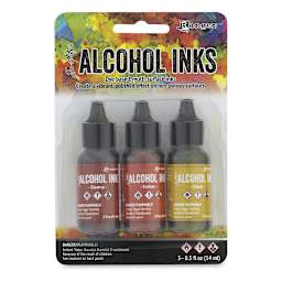 Ranger Tim Holtz Alcohol Ink - Orange/Yellow, Set of 3 in package