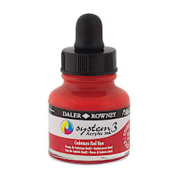 Daler-Rowney System3 Acrylic Ink - Cadmium Red Hue, 1 oz