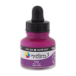Daler-Rowney System3 Acrylic Ink - Purple, 1 oz