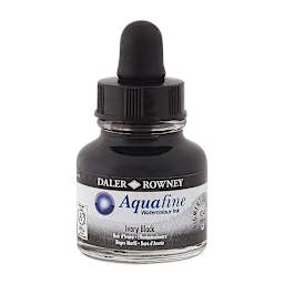 Daler-Rowney Aquafine Watercolour Ink - Ivory Black