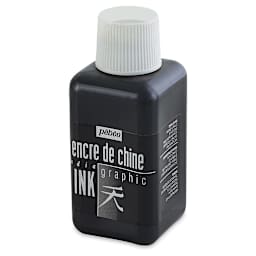 Pebeo Graphic India Ink - Front view of 250 ml Bottle