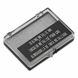 Manuscript Metallic Ink Pads - Silver Ink pad shown closed
