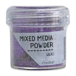 Ranger Mixed Media Powders - Front of Jar of Lilac Color Powder