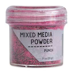 Ranger Mixed Media Powders - Front of Jar of Punch Color Powder