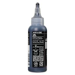 Holbein Acrylic Ink - Lamp Black, 100 ml, ,back