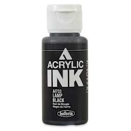 Holbein Acrylic Ink - Lamp Black, 30 ml