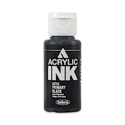Holbein Acrylic Ink - Primary Black, 30 ml