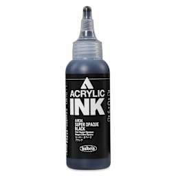 Holbein Acrylic Ink - Super Opaque Black, 100 ml