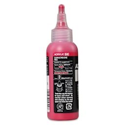Holbein Acrylic Ink - Quinacridone Red, 100 ml, back