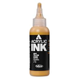 Holbein Acrylic Ink - Yellow Ochre, 100 ml