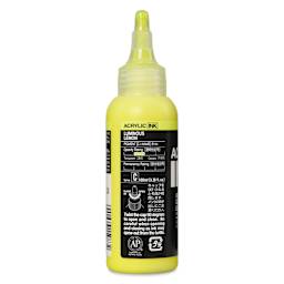 Holbein Acrylic Ink - Luminous Lemon, 100 ml, back