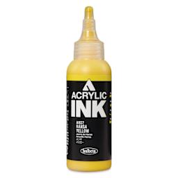 Holbein Acrylic Ink - Hansa Yellow, 100 ml, front of the bottle