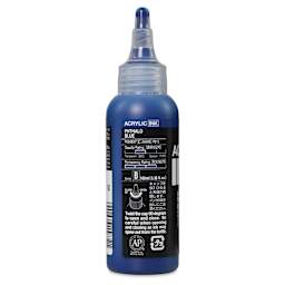 Holbein Acrylic Ink - Phthalo Blue, 100 ml, back
