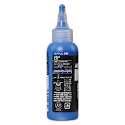 Holbein Acrylic Ink - Cobalt Blue, 100 ml, back of the bottle