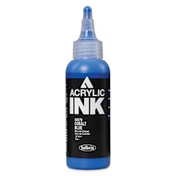 Holbein Acrylic Ink - Cobalt Blue, 100 ml, front of the bottle