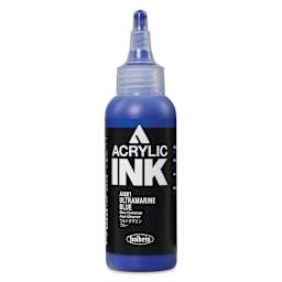 Holbein Acrylic Ink - Ultramarine Blue, 100 ml