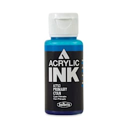 Holbein Acrylic Ink - Primary Cyan, 30 ml