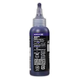 Holbein Acrylic Ink - Dioxazine Violet, 100 ml, back of the bottle