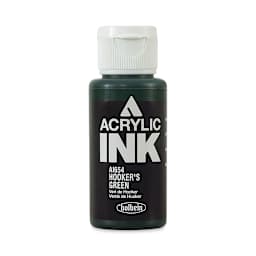 Holbein Acrylic Ink - Hooker's Green, 30 ml