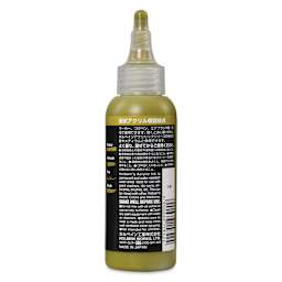 Holbein Acrylic Ink - Greenish Yellow, 100 ml, label