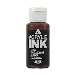 Holbein Acrylic Ink - Imidazolone Brown, 30 ml