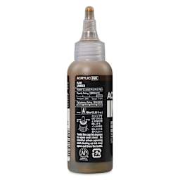 Holbein Acrylic Ink - Raw Umber, 100 ml, back