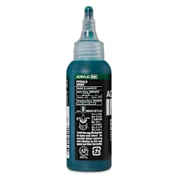 Holbein Acrylic Ink - Phthalo Green, 100 ml, back