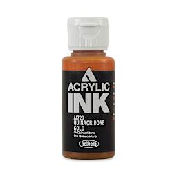 Holbein Acrylic Ink - Quinacridone Gold, 30 ml