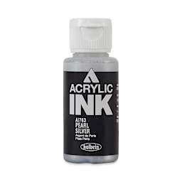 Holbein Acrylic Ink - Pearl Silver, 30 ml