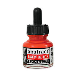Sennelier Abstract Acrylic Ink - Vermilion, 1 oz