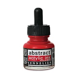 Sennelier Abstract Acrylic Ink - Cadmium Red Deep Hue, 1 oz