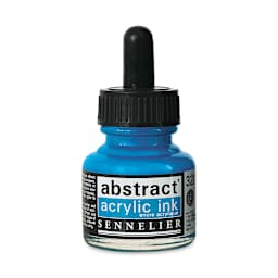 Sennelier Abstract Acrylic Ink - Azure Blue, 1 oz