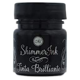 Manuscript Shimmer Ink - Black Ice, 25ml
