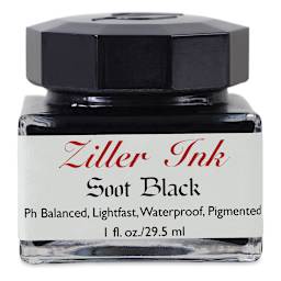 Ziller Ink - Soot Black, 1 oz