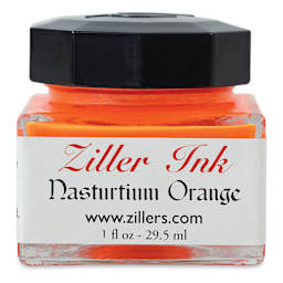 Ziller Ink - Front of Nasturium Orange bottle