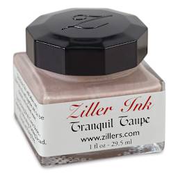 Ziller Ink - Tranquil Taupe, 1 oz side view