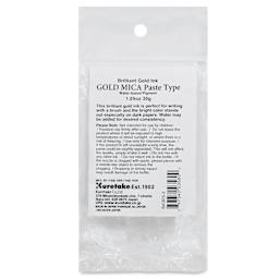 Kuretake Gold Mica Ink Paste - Gold, 30 g, Bottle, packaging