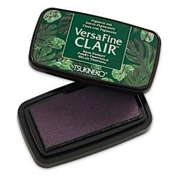 VersaFine Clair Ink Pad - Rain Forest with lid off