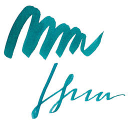 Ferris Wheel Press Fountain Pen Ink - Bluegrass Velvet, swatch