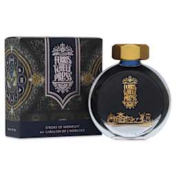 Ferris Wheel Press Fountain Pen Ink - Stroke of Midnight, 38 ml, bottle and packaging