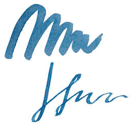 Ferris Wheel Press Fountain Pen Ink - Bathurst Blue Denim, swatch