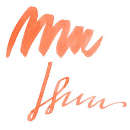 Ferris Wheel Press Fountain Pen Ink - Golden Gate Glow, swatch