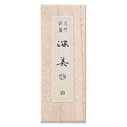 Kuretake Zig Saiboku Shimbi Colored Sumi Ink Stick - White (front of package)