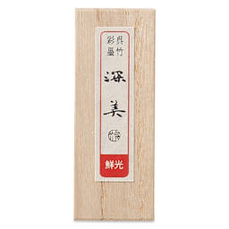 Kuretake Zig Saiboku Shimbi Colored Sumi Ink Stick - Scarlet (front of package)