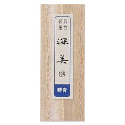 Kuretake Zig Saiboku Shimbi Colored Sumi Ink Stick - Ultramarine (front of package)