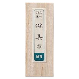 Kuretake Zig Saiboku Shimbi Colored Sumi Ink Stick - Verdigris (front of package)