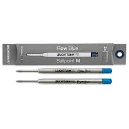 Leuchtturm1917 Drehgriffel Ballpoint Refills - Royal Blue, Pkg of 2